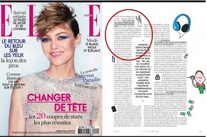 Magazine ELLE France Alix Girod de l'Ain